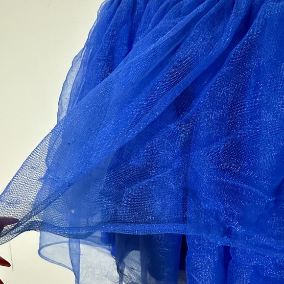 Spirit Halloween Blue Ruffle Tulle Skirt Size Small/Medium - Picture 3 of 5